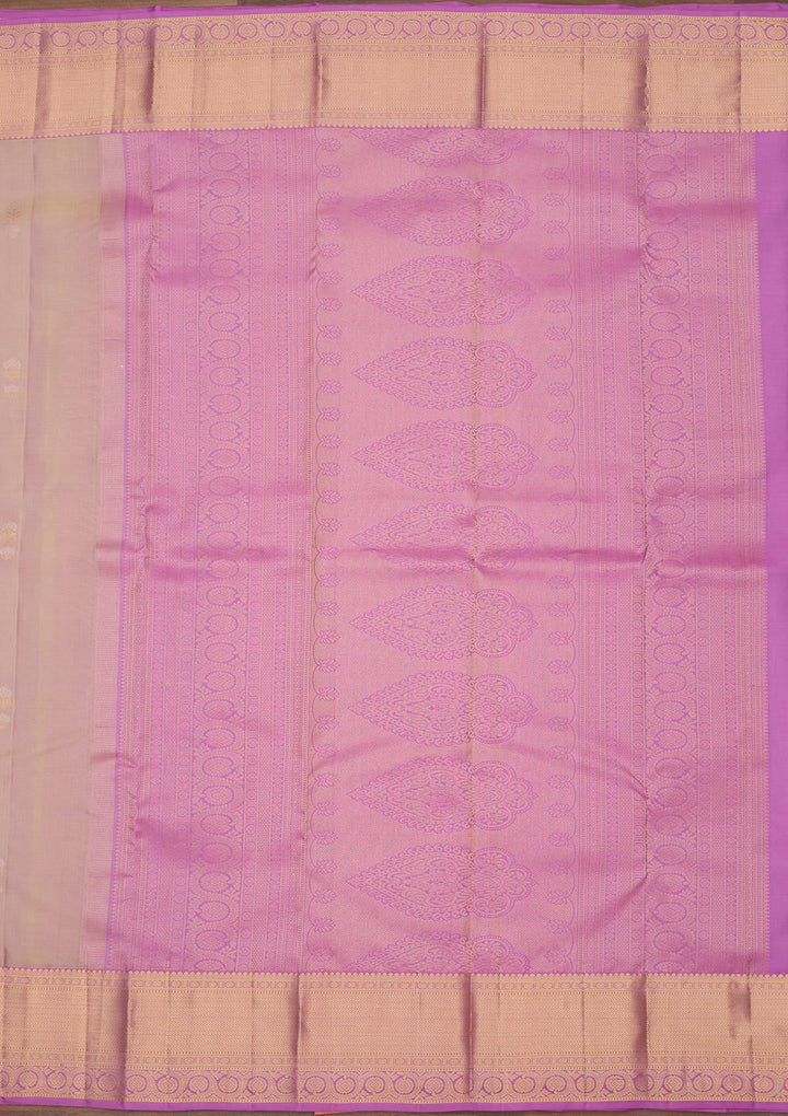 Light Lavender Zariwork Pure Silk Saree