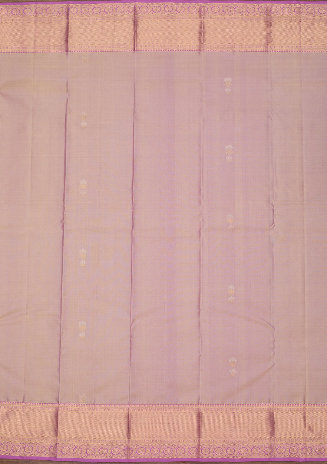 Light Lavender Zariwork Pure Silk Saree