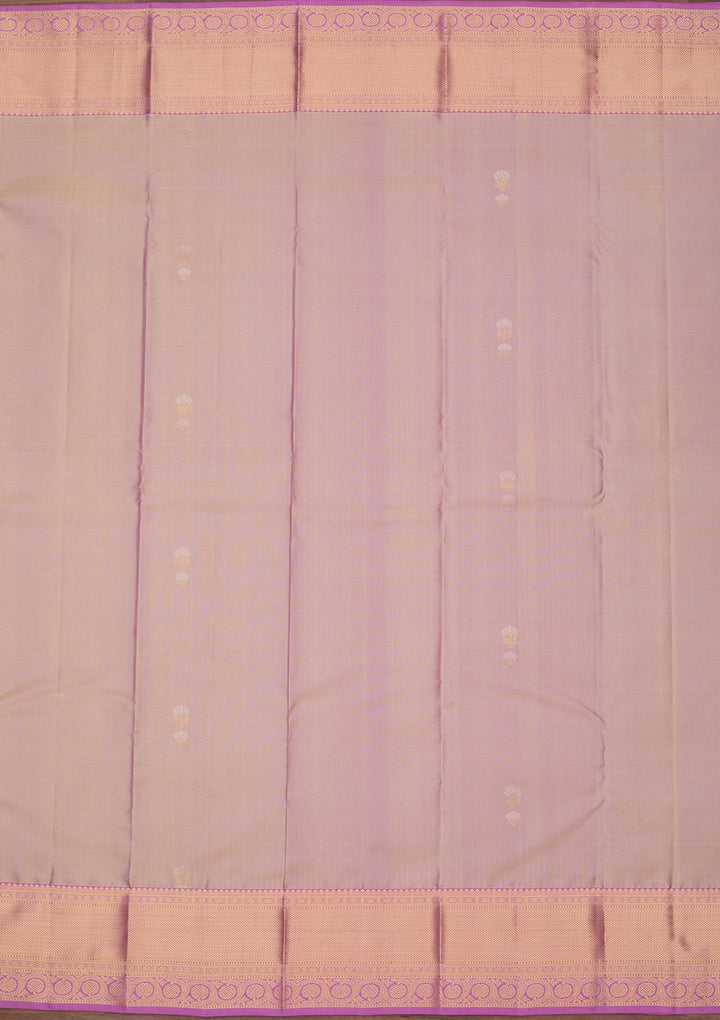 Light Lavender Zariwork Pure Silk Saree