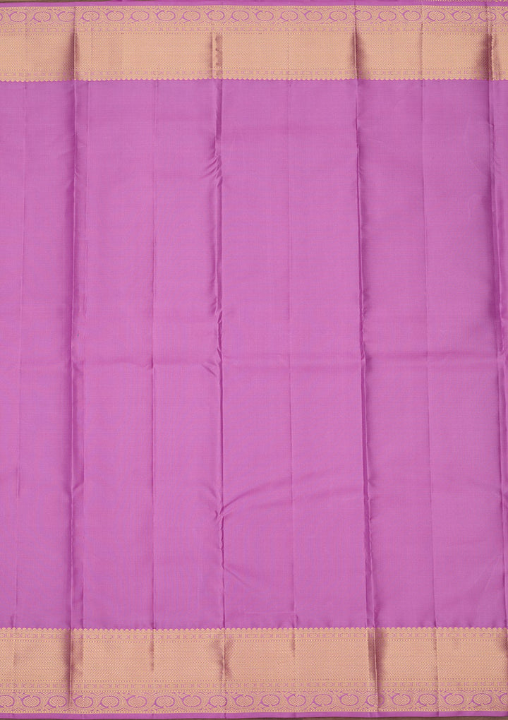 Light Lavender Zariwork Pure Silk Saree