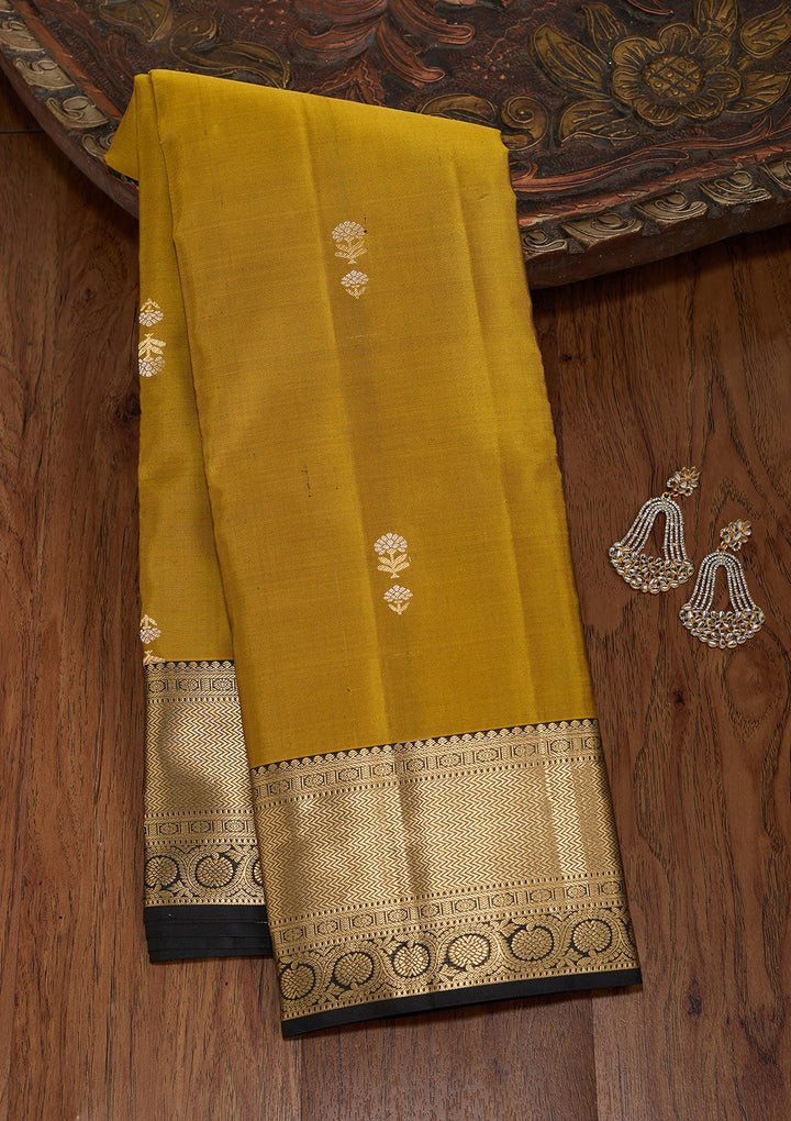 Mehendi Zariwork (Gold) Silk Silk_Saree