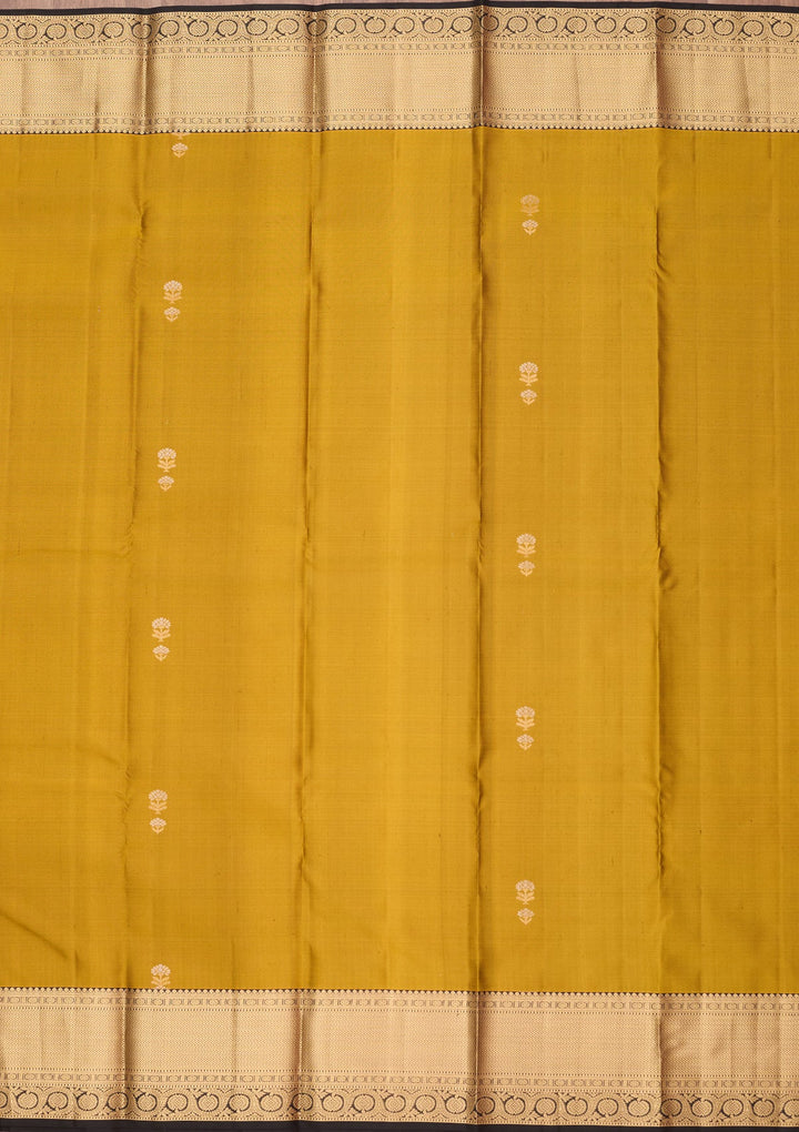 Mehendi Zariwork (Gold) Silk Silk_Saree