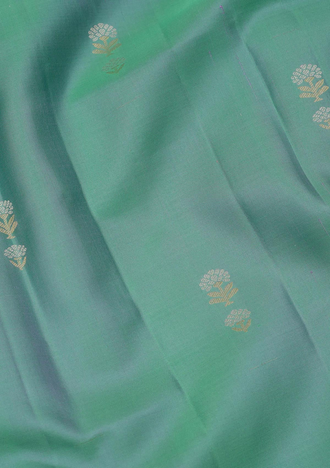Rama Green Zariwork Pure Silk Saree