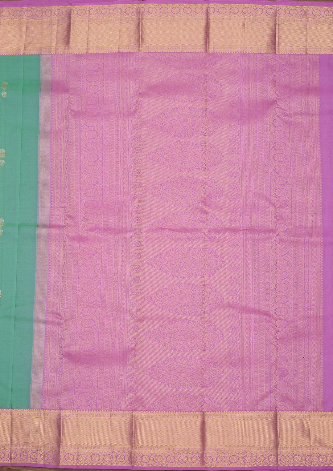 Rama Green Zariwork Pure Silk Saree