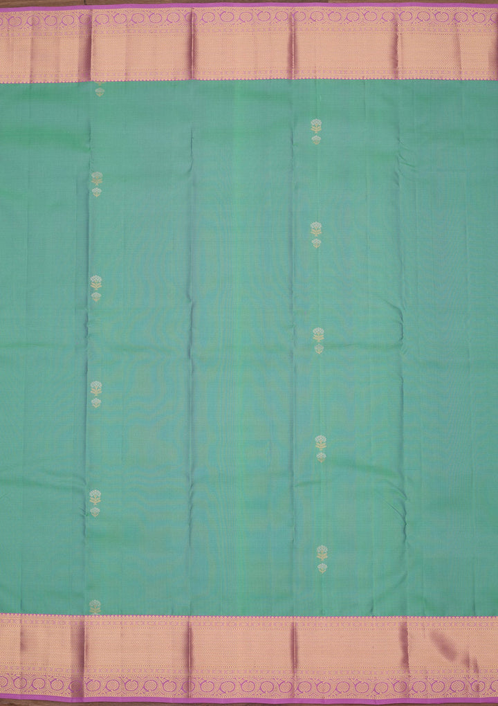 Rama Green Zariwork Pure Silk Saree