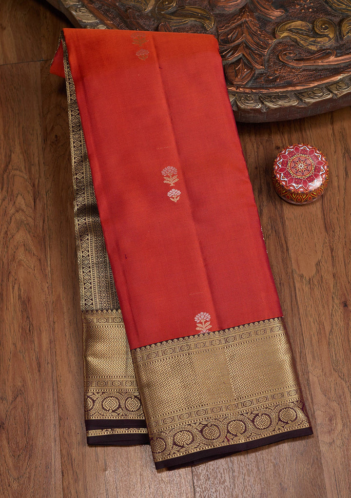Red Zariwork (Gold) Silk Saree
