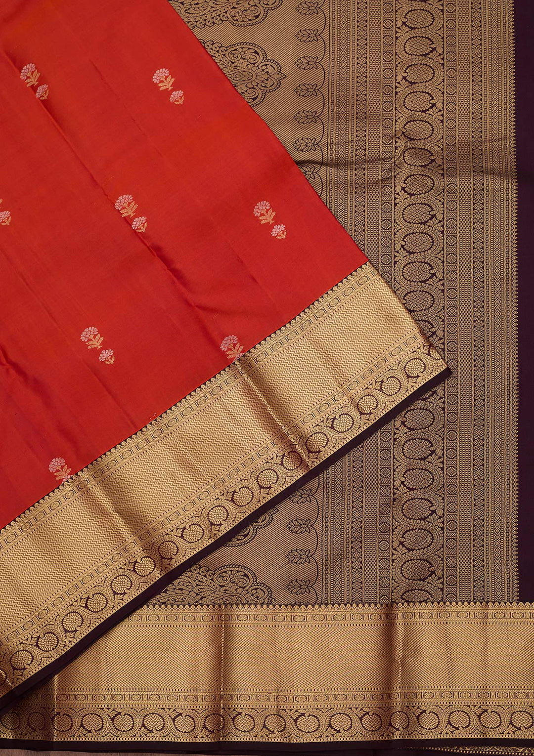 Red Zariwork (Gold) Silk Saree