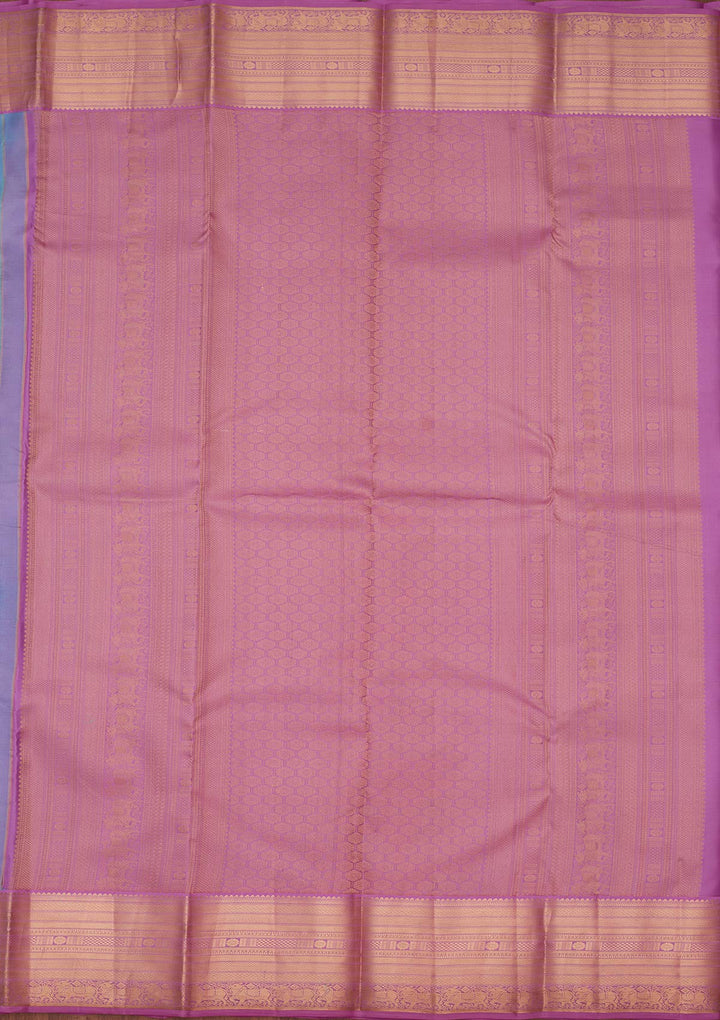 Blue Zariwork Pure Silk Saree-koskii