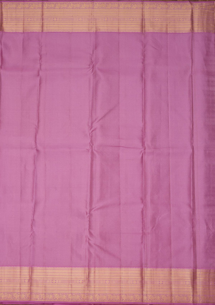 Light Lavender Zariwork Pure Silk Saree-koskii