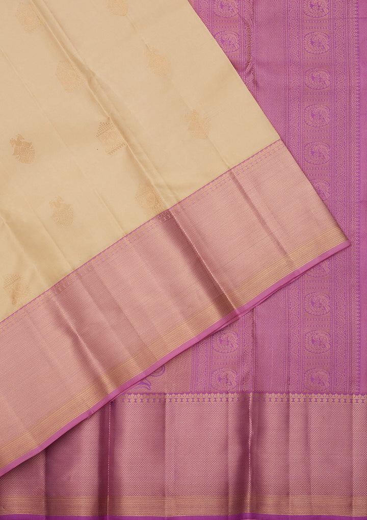 Lemon Yellow Zariwork Silk Saree-koskii