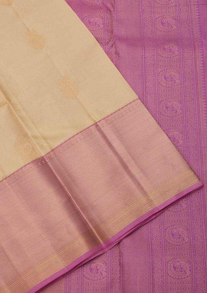 Lemon Yellow Zariwork Silk Saree-koskii