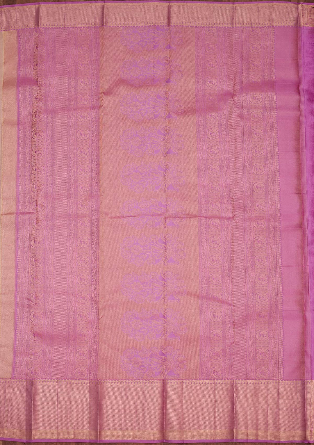 Onion Pink Zariwork Silk Saree-koskii