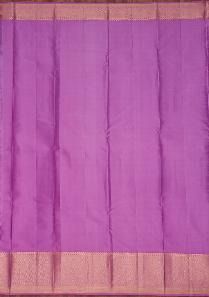 Turquoise Blue Zariwork Silk Saree-koskii