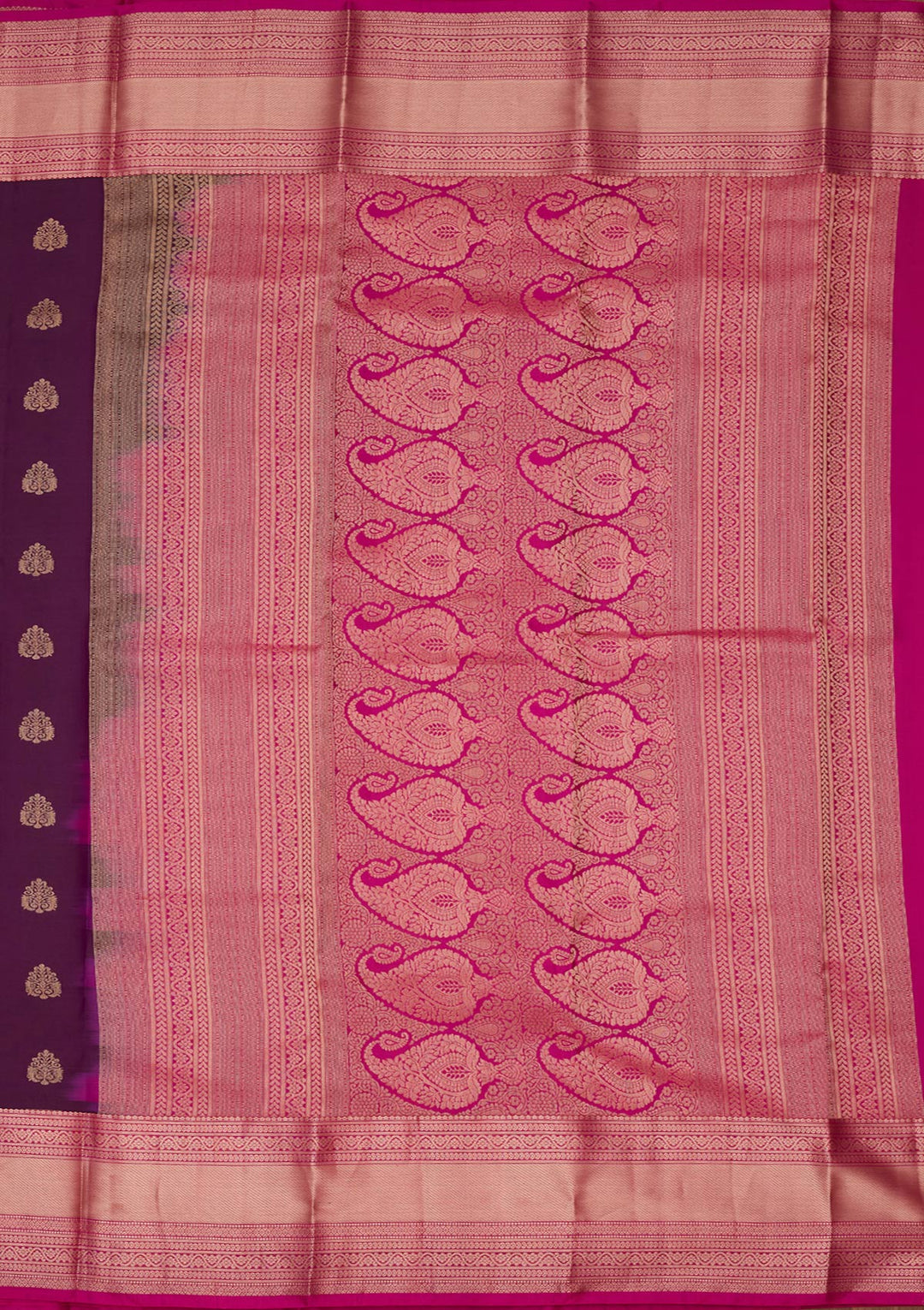 Purple Zariwork Silk Saree-koskii