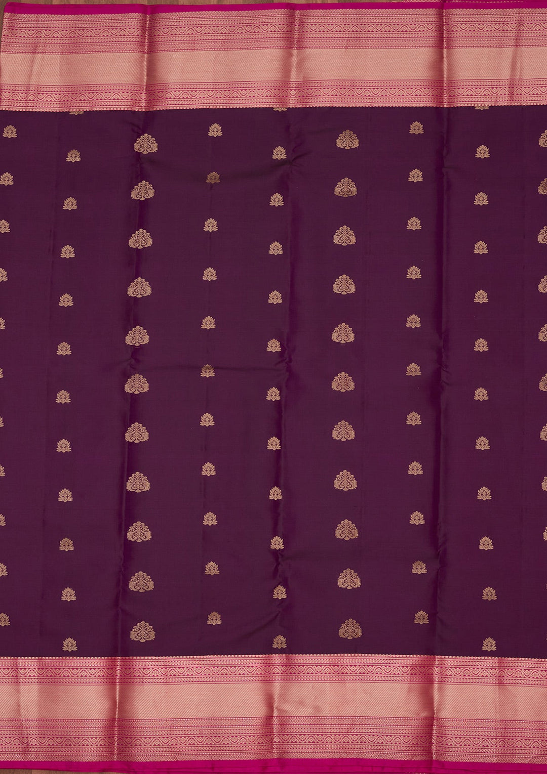 Purple Zariwork Silk Saree-koskii