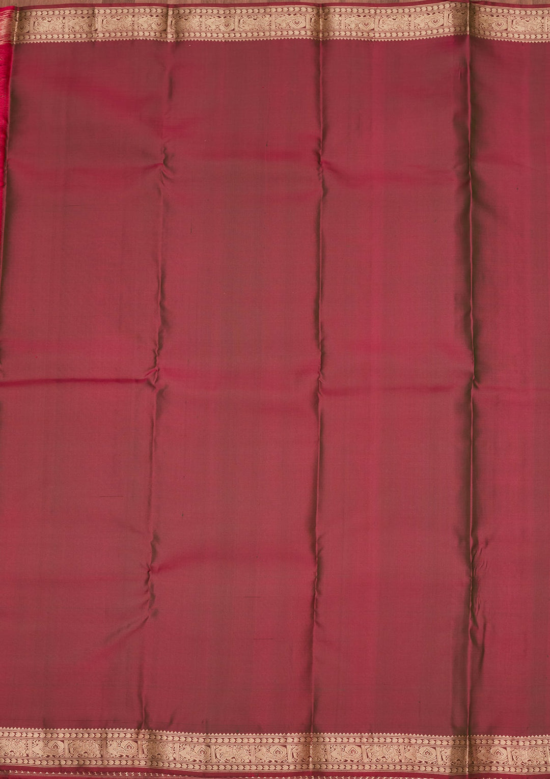 Bottle Green Zariwork Pure Silk Saree-koskii