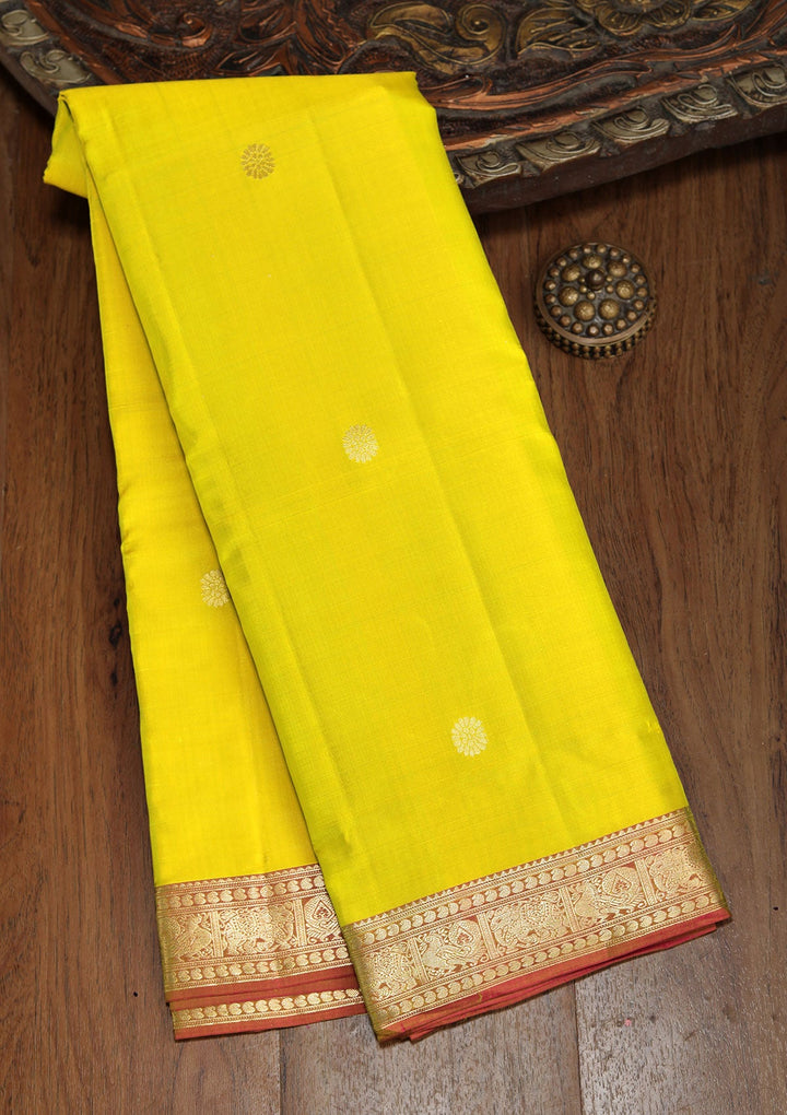 Mehendi Zariwork Pure Silk Saree-koskii