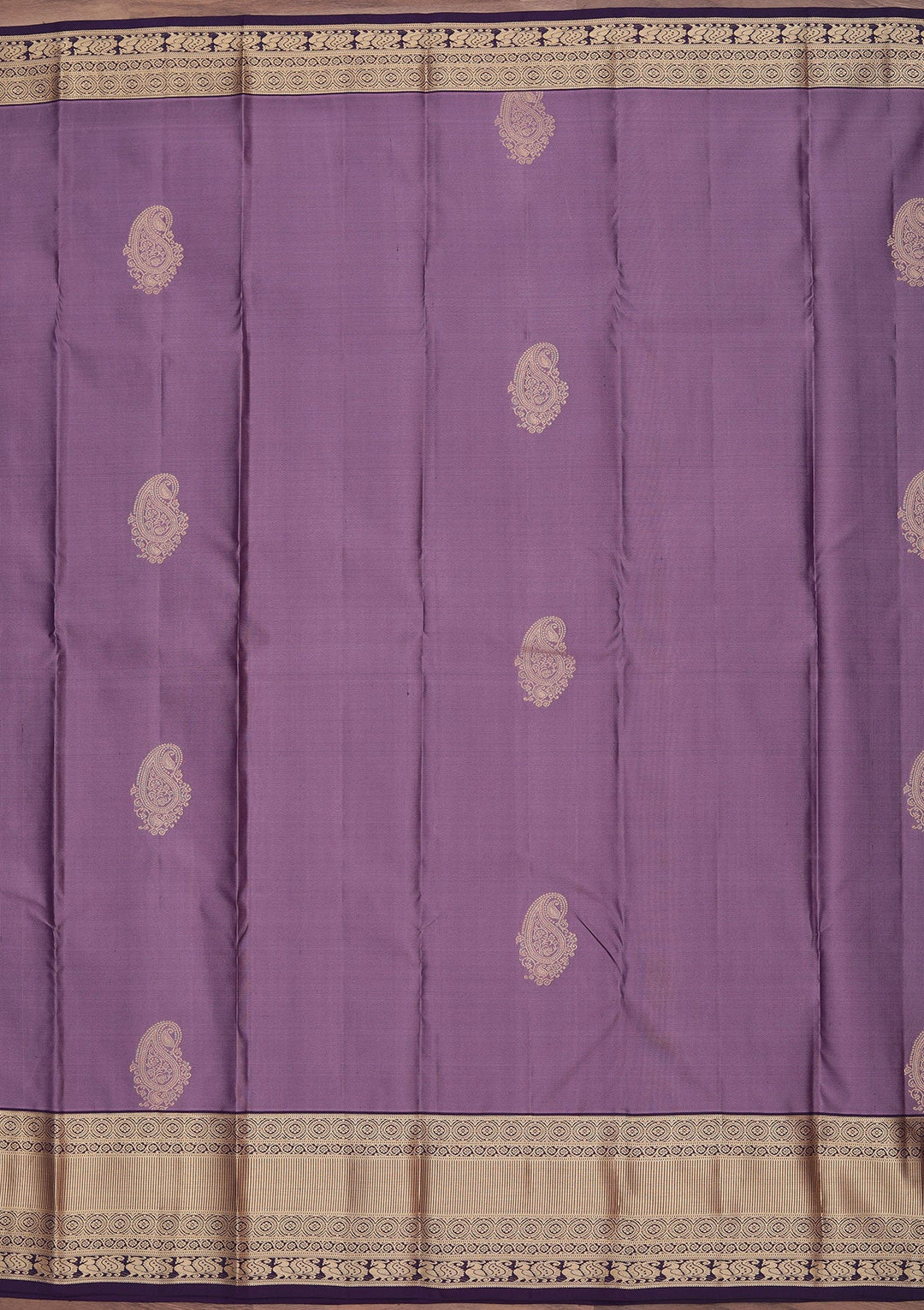 Lavender Zariwork Pure Silk Saree-koskii