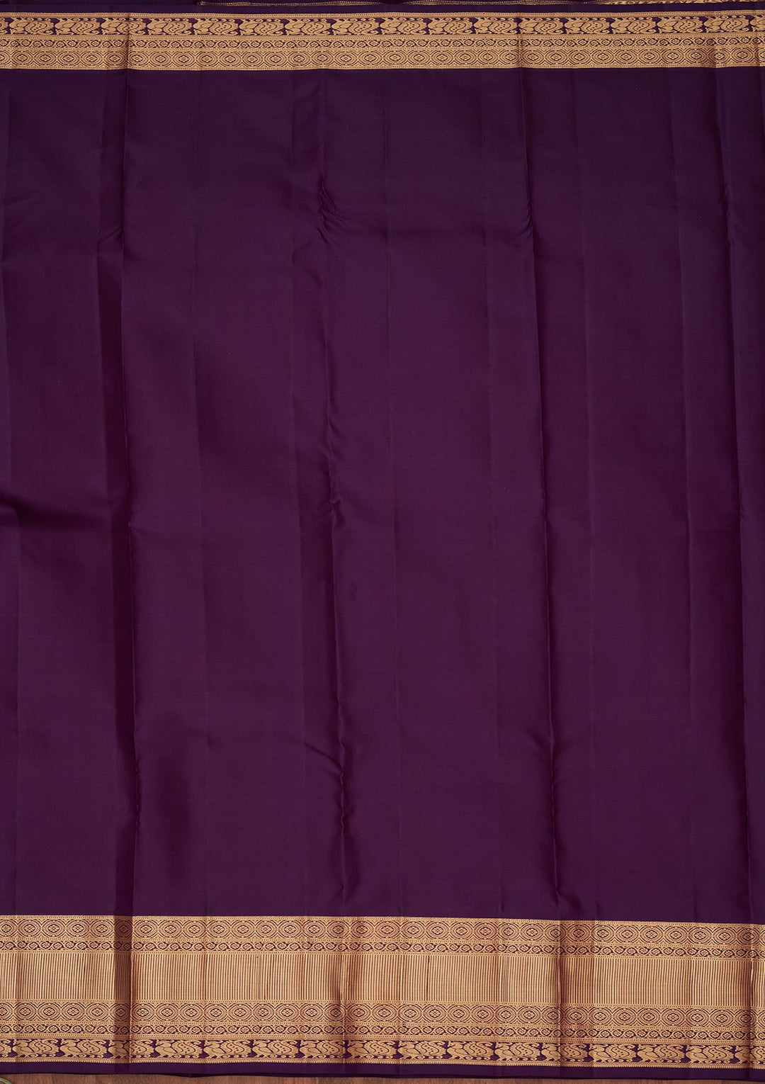 Rust Zariwork Silk Saree-koskii