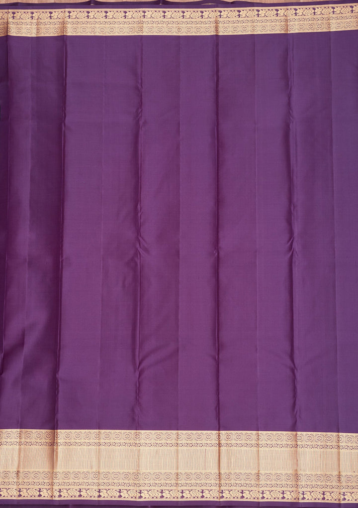 Sea Green Zariwork Silk Saree-koskii