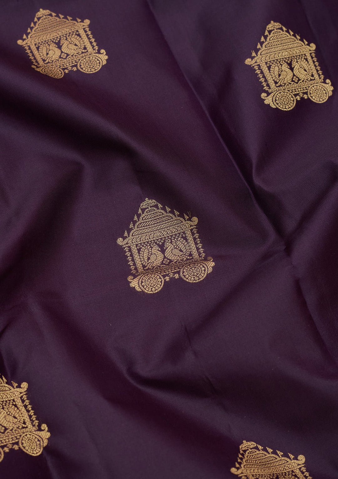 Magenta Pink Zariwork Silk Saree-koskii