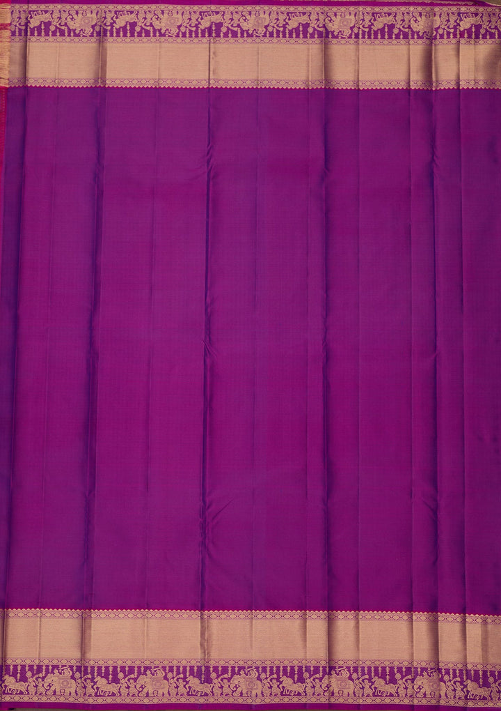 Peacock Blue Zariwork Pure Silk Saree