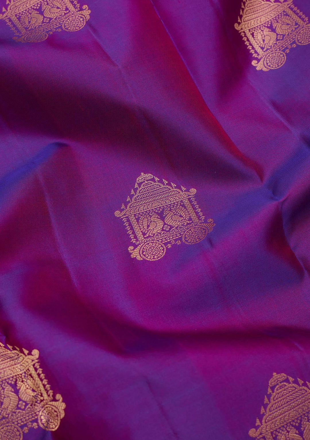 Purple Zariwork Silk Saree-koskii