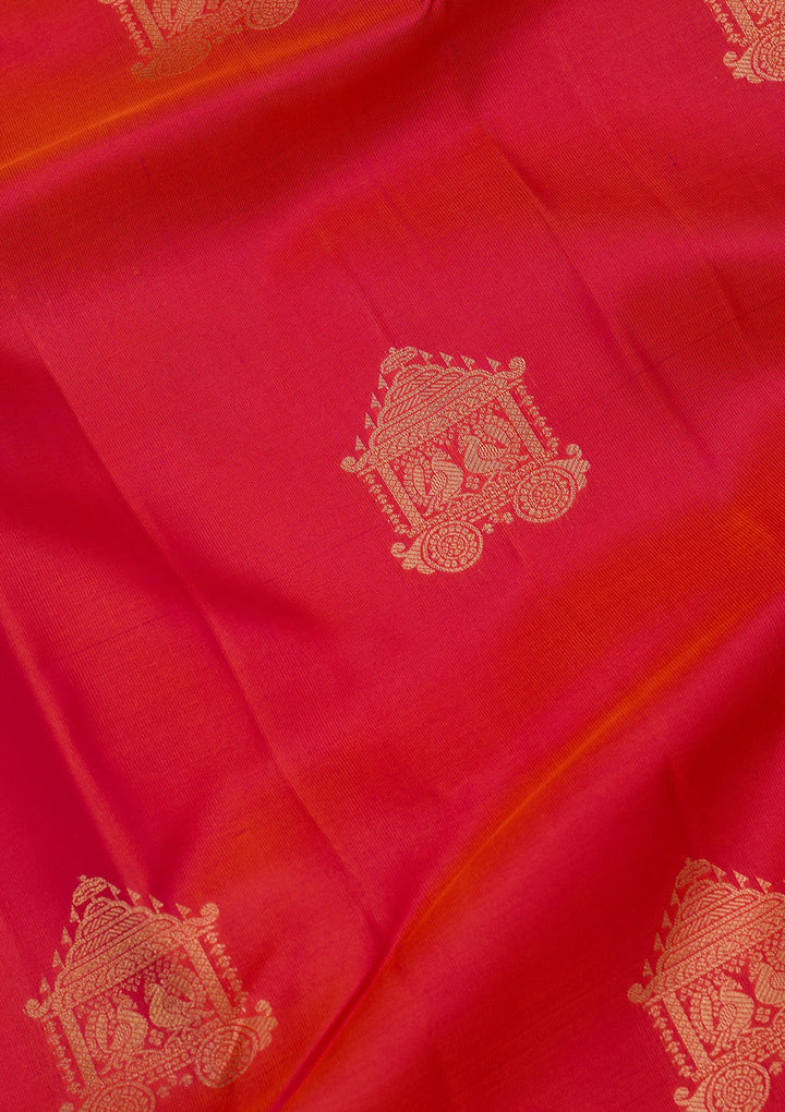 Red Zariwork Pure Silk Saree