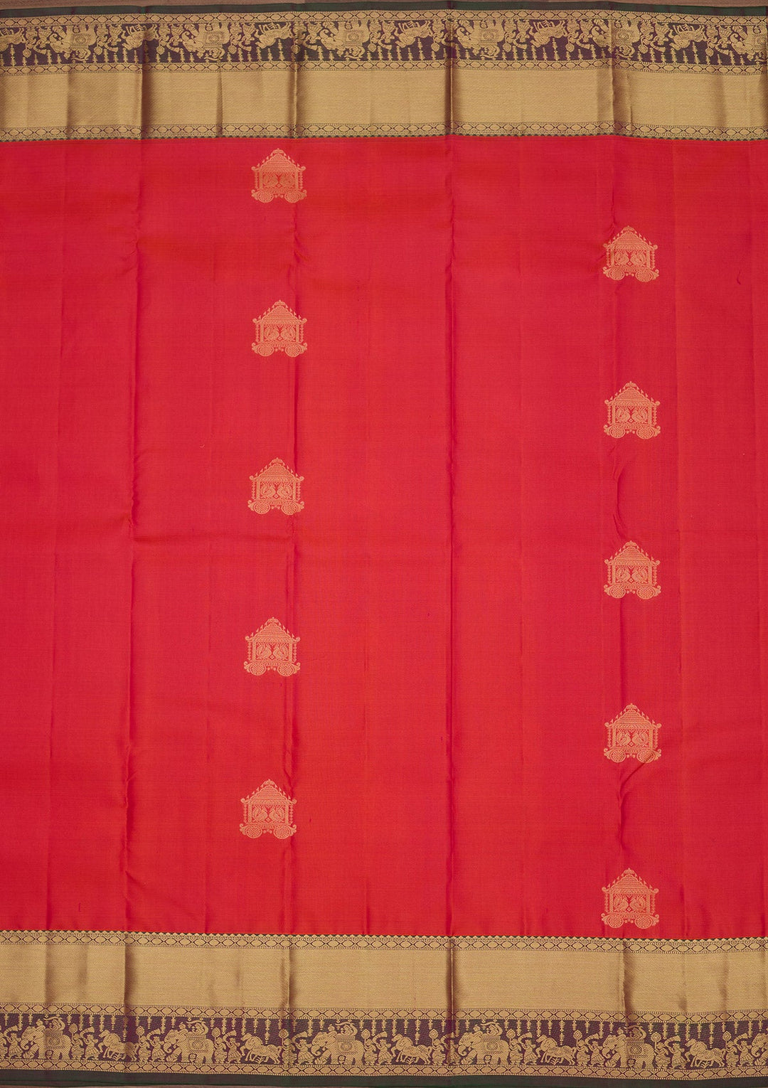 Red Zariwork Pure Silk Saree