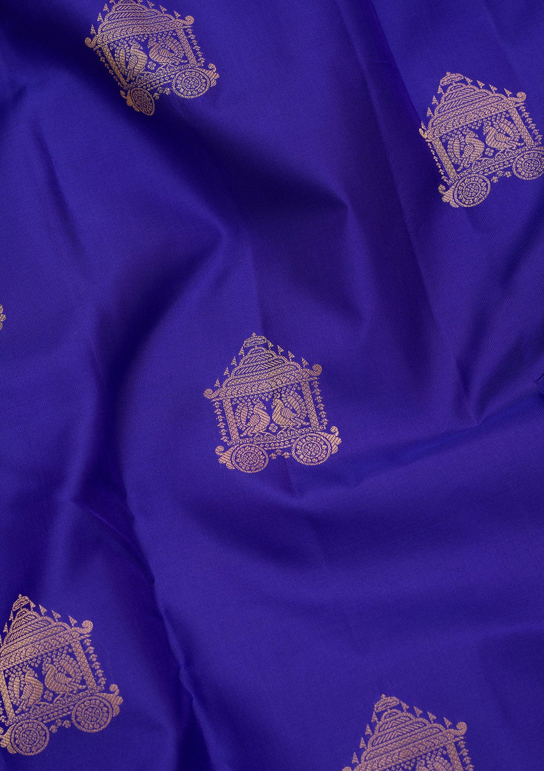 Royal Blue Zariwork Silk Saree-koskii