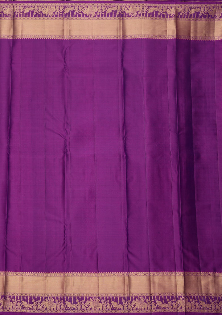 Rust Zariwork (Gold) Silk Silk_Saree