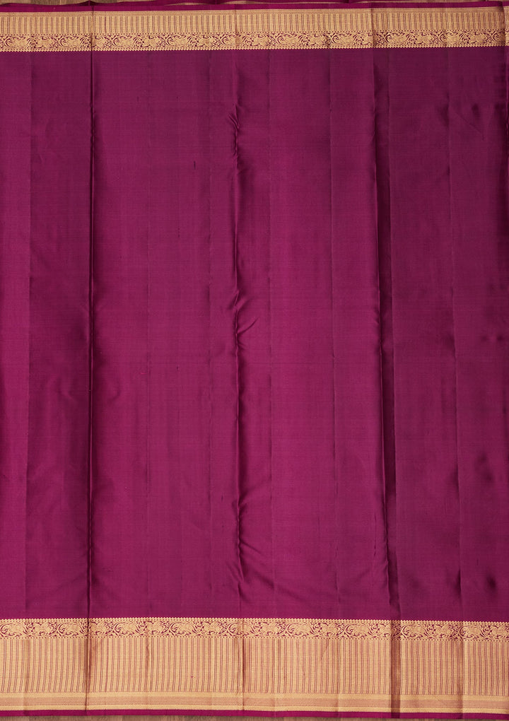 Light Grey Zariwork Silk Saree-koskii