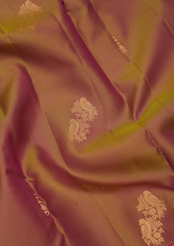 Mehendi Zariwork Silk Saree-koskii
