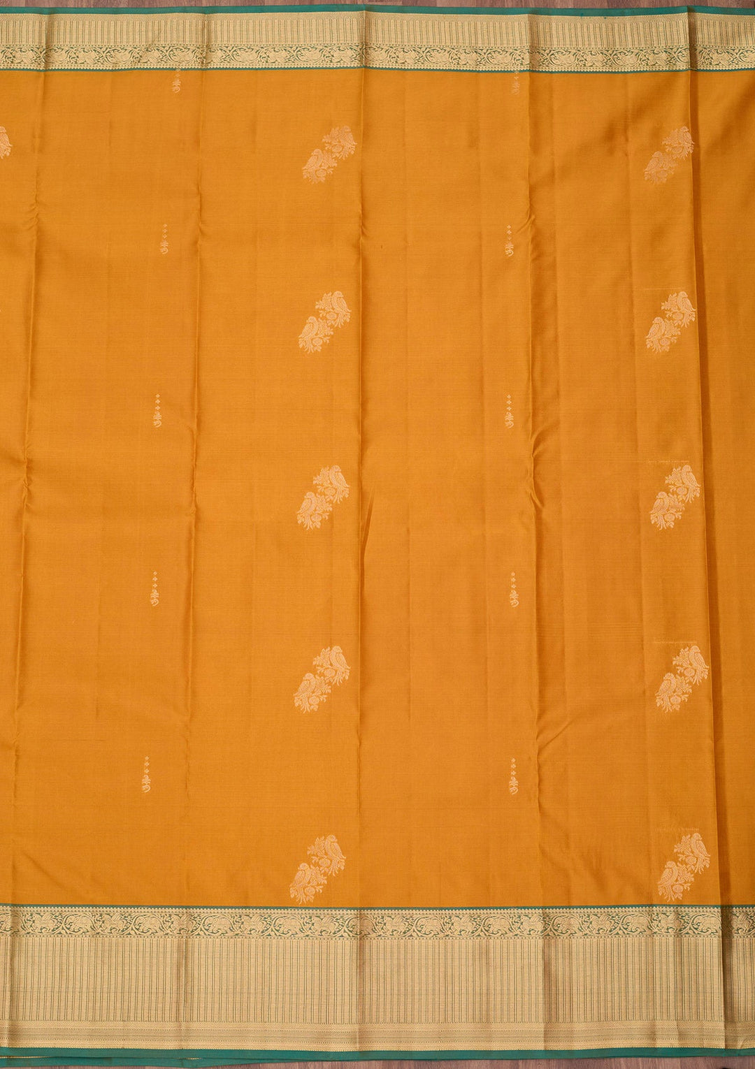 Mustard Zariwork (Gold) Silk Saree