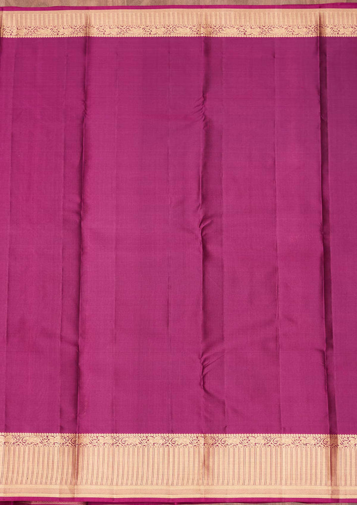 Parrot Green Zariwork Silk Saree-koskii