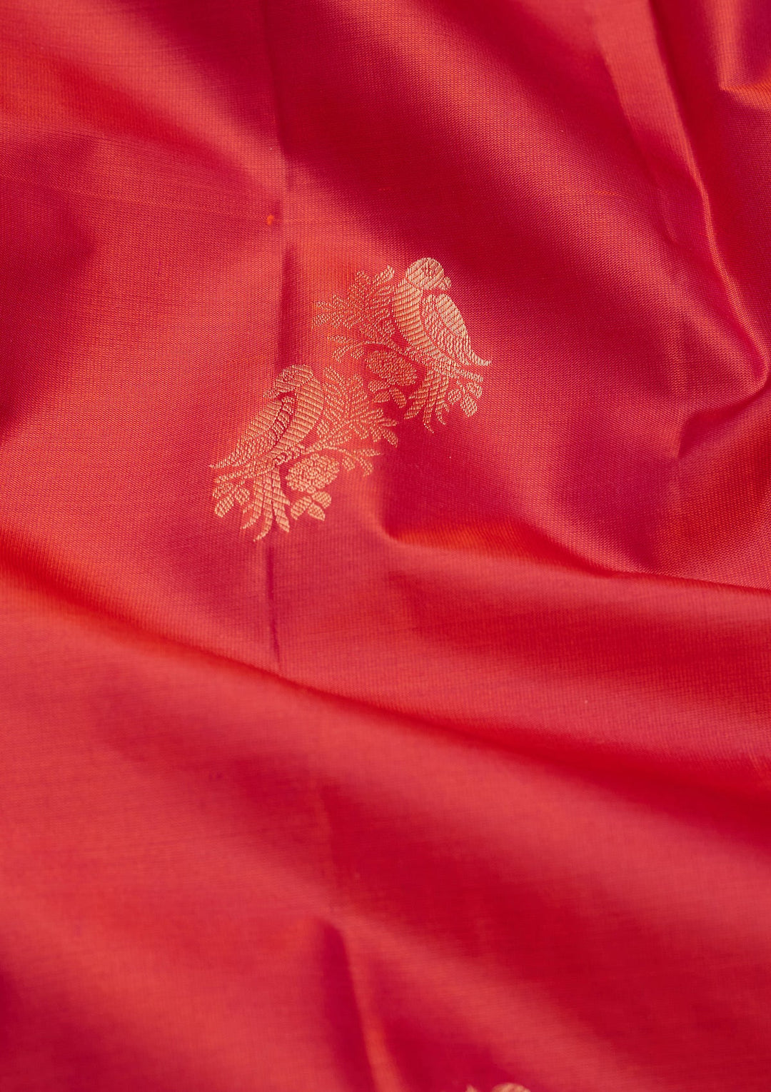 Rust Zariwork Silk Saree-koskii