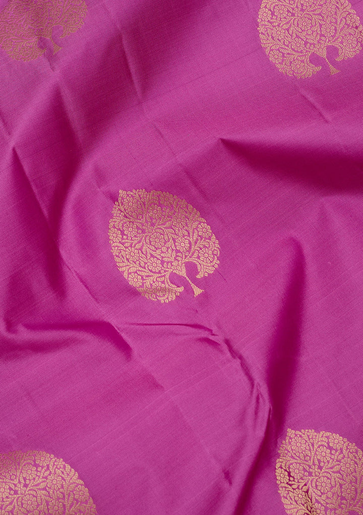 Pink Zariwork Silk Saree