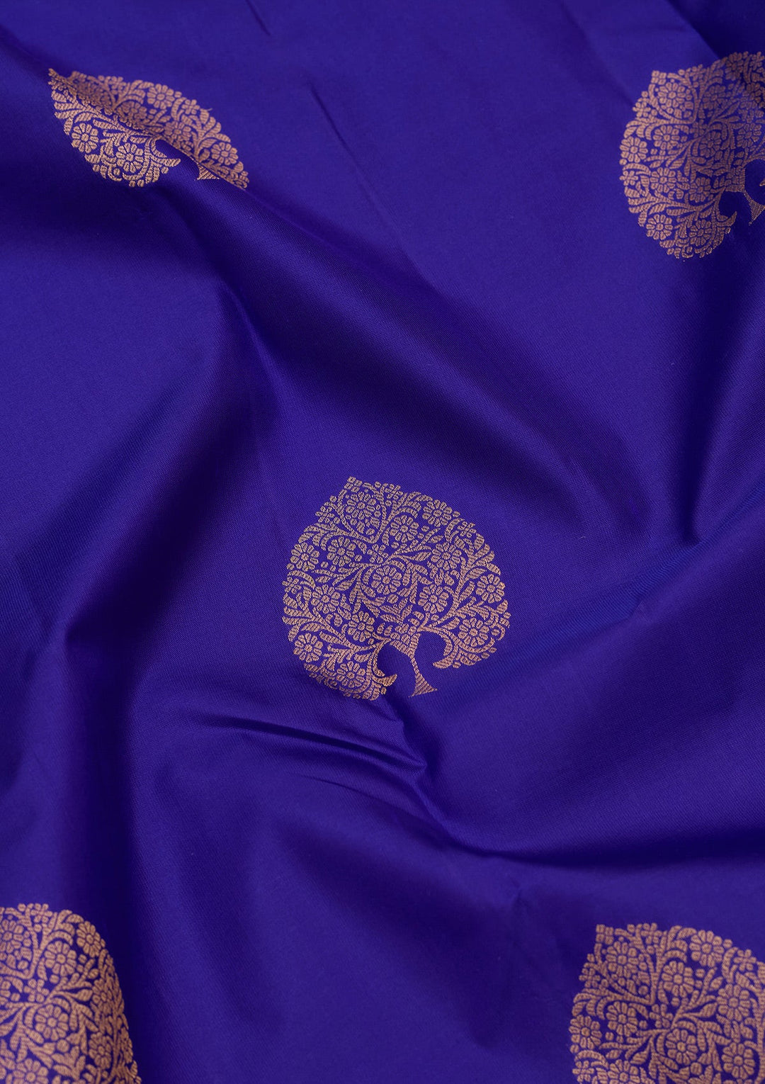 Royal Blue Zariwork Silk Saree-koskii