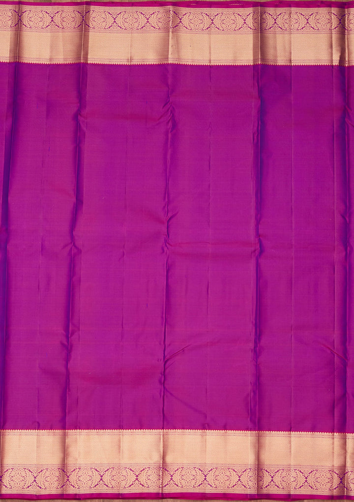 Royal Blue Zariwork Silk Saree-koskii