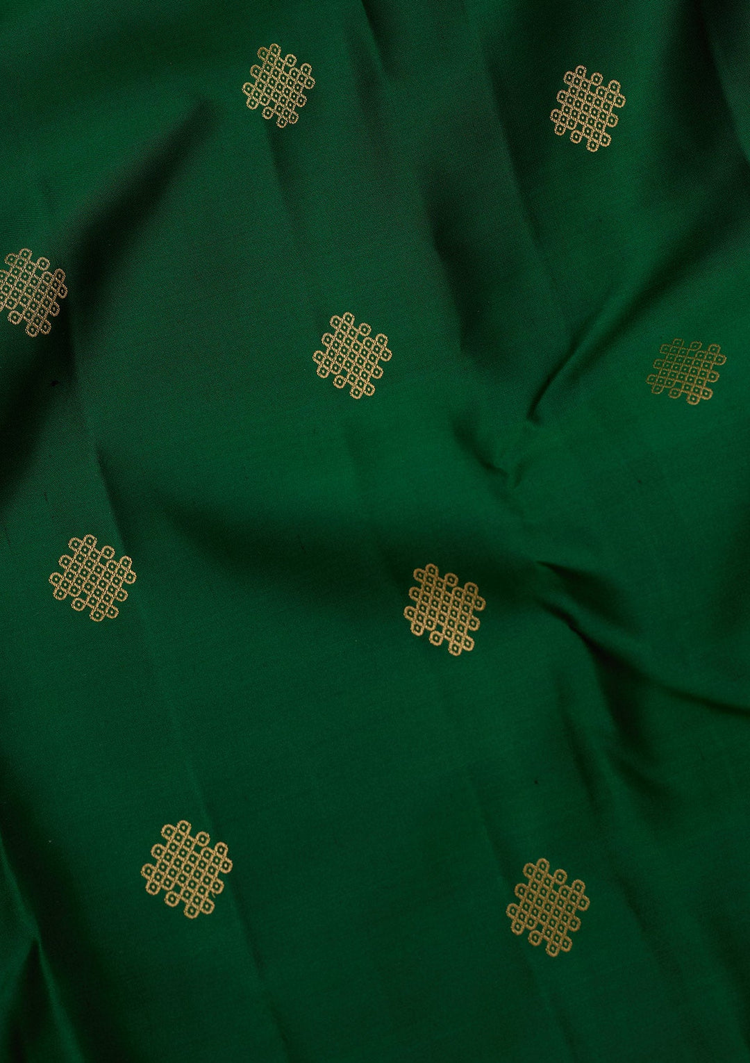 Bottle Green Zariwork Silk Saree-koskii
