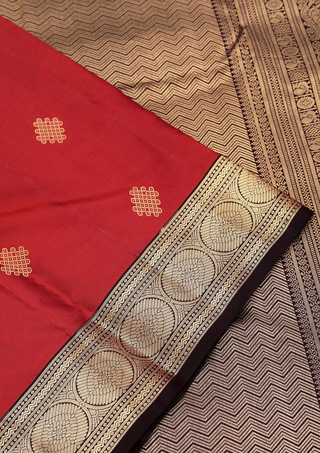 Brown Zariwork Pure Silk Saree-koskii