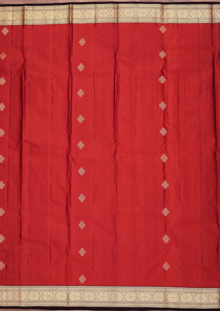 Brown Zariwork Pure Silk Saree-koskii