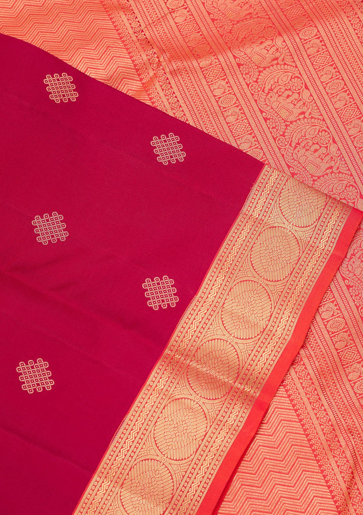 Pink Zariwork Silk Saree-koskii