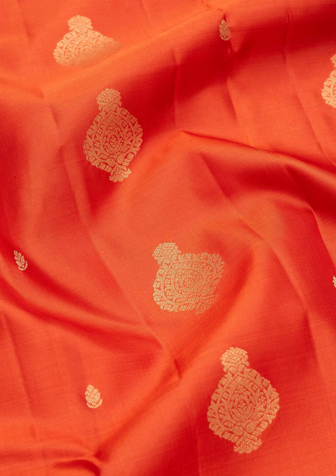 Orange Zariwork Pure Silk Saree-koskii