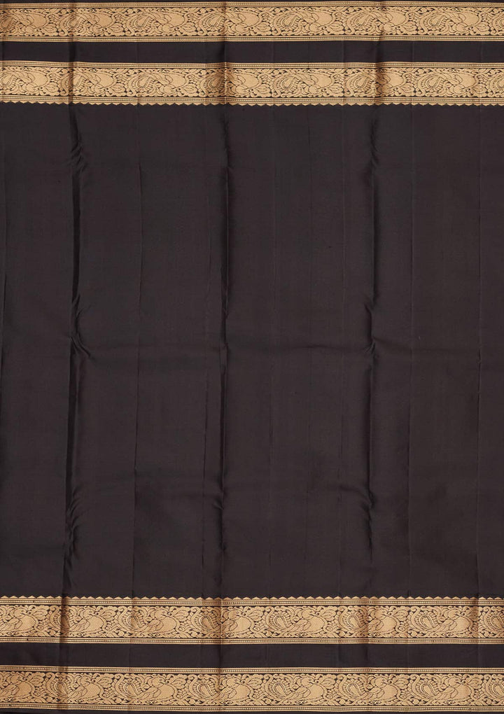 Orange Zariwork Pure Silk Saree-koskii