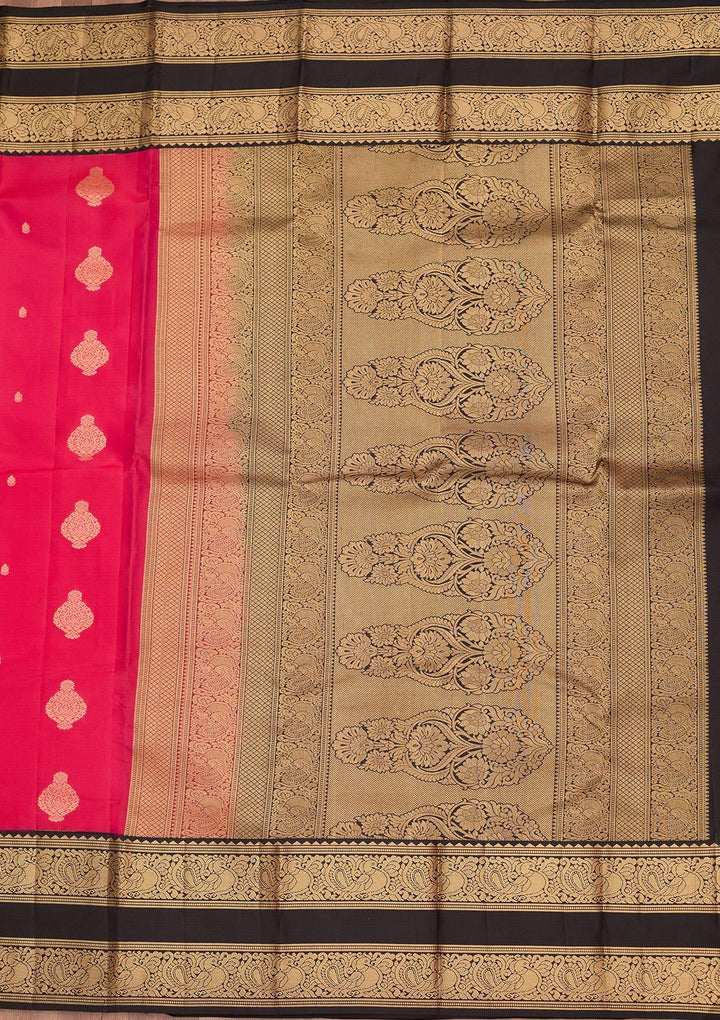 Pink Zariwork Pure Silk Saree-koskii