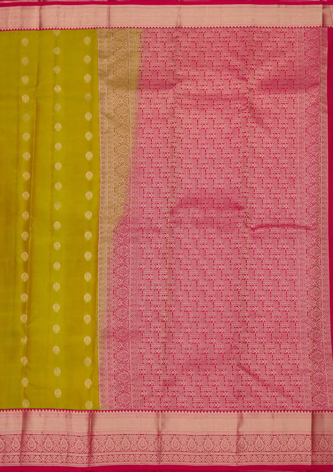 Mehendi Zariwork Pure Silk Saree