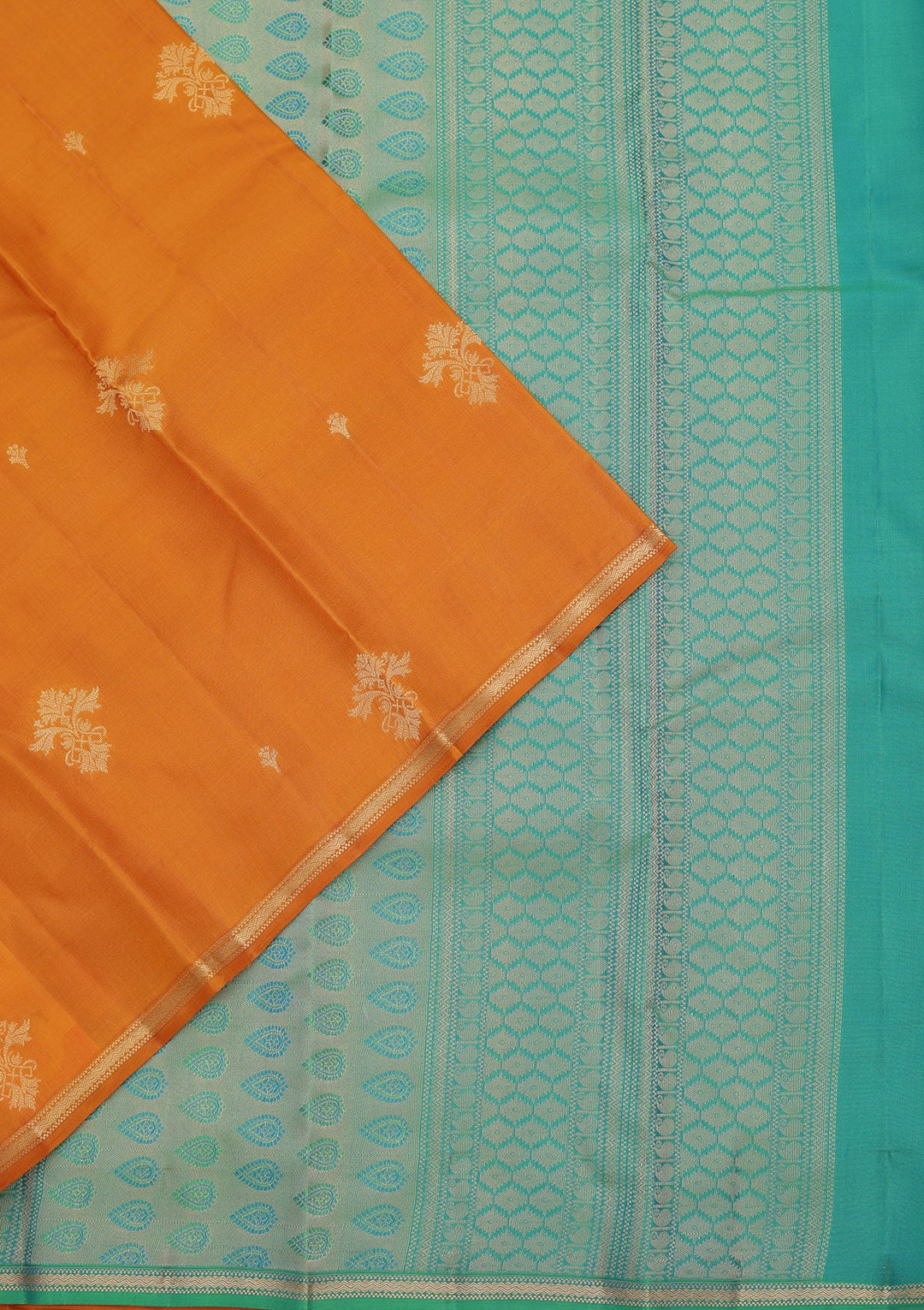 Mustard Zariwork Pure Silk Saree-koskii