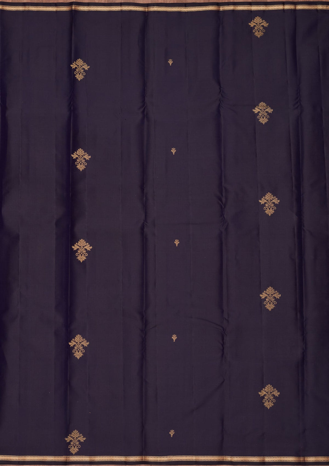 Navy Blue Zariwork Pure Silk Saree-koskii