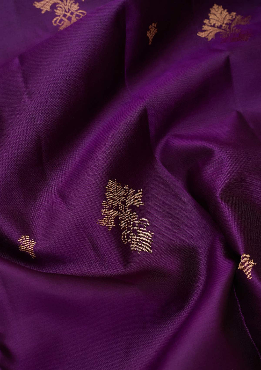 Purple Zariwork Pure Silk Saree-koskii